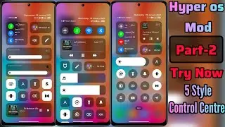install  Hyperos😍Modded Control Centre  All Xiaomi,Redmi Poco Device Try Now| Hyperos mod Part-2