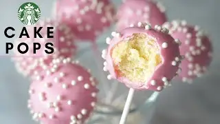 How to Make CAKE POPS | DIY Starbucks Copycat Birthday Cake Pops Recipe