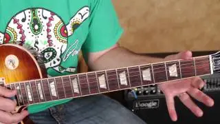 Rick Derringer - Rock and Roll Hoochie Koo - How to Play on Electric Guitar classic rock les paul