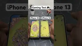 iPhone 15 vs iPhone 13 Clash of Clans test🧐#shorts #ytshorts  #iphone15 #iphone13