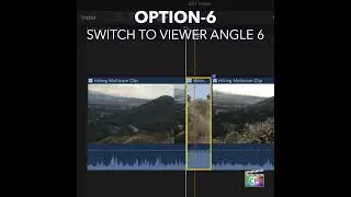 Final Cut Pro Shortcut | Option-6 | Switch to Viewer Angle 6