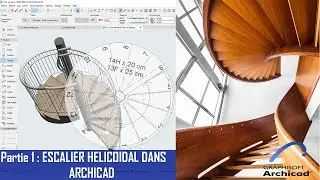 Partie 1: Dessiner un Escalier Hélicoïdal Facilement dans ArchicaD.