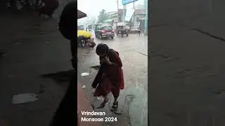 Monsoon Update UP Super Rain In VRINDAVAN June 30, 2024