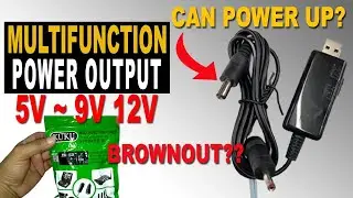 UNPACKING MULTIFUNCTION  POWER OUTPUT 9V & 12V USEFUL FOR BROWNOUT   MAY WIFI KAHIT BROWNOUT