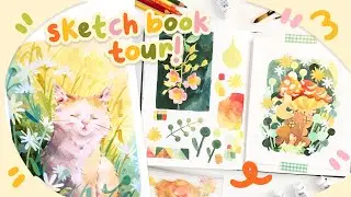 Sketchbook tour | My art journey over the past year, Improving and learning a lot!