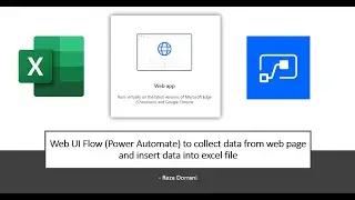 Automate collecting tabular data from web page and insert into excel file - Selenium UI flow (RPA)