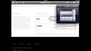 Add a Feedback Form -  Integrating HTML Egg with Touch Forms