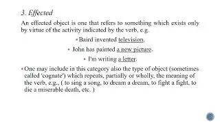 The Semantic Functions of the Direct and Indirect Objects