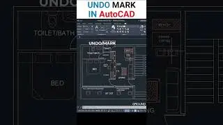 UNDO Mark in AutoCAD #autocad #autocadtutorial #freecadtutorial