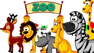 Zoo Animals for children - Animal Names for Kids - wild animals at the zoo - ZOO