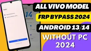 Vivo Y03/Y02s/Y27 Android 14 Frp Unlock/Bypass Google Account Lock New Security Without PC - 2024