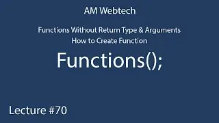 simple function in c | functions in c | how to create a simple function | c language LEC # 70 part2