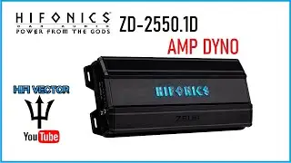 Hifonics  Zeus ZD-2550.1D amp dyno review car audio subwoofer amplifier