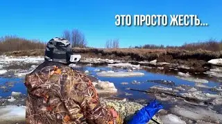НАДУВНУЮ ЛОДКУ ДАВИЛО ЛЬДАМИ, НО НАС УЖЕ НЕ ОСТАНОВИТЬ \ ЖИЗНЬ ТАЁЖНАЯ \ ВЕСЕННЯЯ ОХОТА ФИЛЬМ ВТОРОЙ