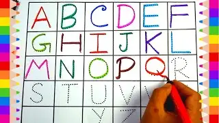 abcd in English | A to Z English Alphabets abcd | a for apple b for ball | dotted abc tracing