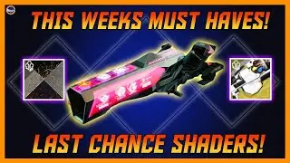 Destiny 2 Final Weekly Reset! One Of The Best Shaders Ever! Extra XP! Dares Loot Surprises!