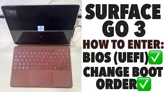 Microsoft Surface Go 3 - How to Enter Bios (UEFI) Settings & Change Boot Order