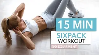 15 MIN SIXPACK WORKOUT - intense ab workout / No Equipment I Pamela Reif