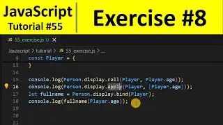 JavaScript Tutorial 55 - apply vs call vs bind methods in JavaScript