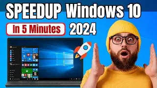 How to SPEEDUP Windows 10 PC/Laptop 🚀 In 5 Minutes (2024)