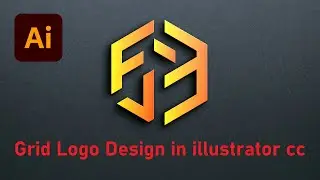 How to Design Grid Logo in Illustrator CC || Logo Design Tutorial in Adobe illustrator 2