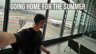 Travelling back home as a University Student (UK to India) - Indian Student in London VLOG