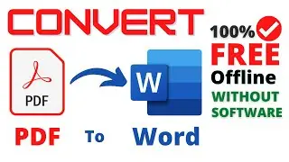 Convert PDF to Word [FREE Windows 10/8.1/7/Mac Computer/PC/Laptop PDF to Doc Office 365 Word 2019-7]