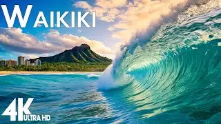 Waikiki 4K - Jewel of the Pacific - Relaxation Film with Peaceful Piano Music