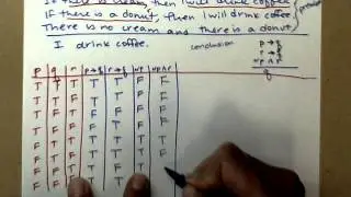 Truth Table to determine if an argument is valid