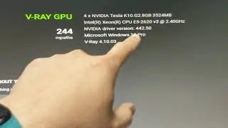 Dell r7910 dual Nvidia k10 Tesla benchmark v-ray