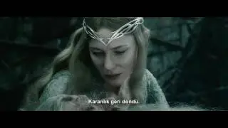 The Hobbit 3  Beş Ordunun Savaşı   Galadriel VS Saruman Türkçe altyazılı bluray