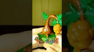 Смолопульта из пластилина по игре Plants vs zombies 2.Растения против зомби 2 из пластилина