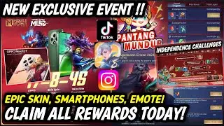 NEW EXCLUSIVE EVENT! GET EPIC SKIN, EMOTE & SMARTPHONES - MLBB