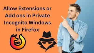 How to Allow Extensions or Add-ons in Private (Incognito) Windows in Firefox |GearUpWindows Tutorial