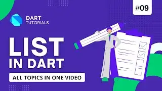 List in Dart | Dart list tutorial |  Dart tutorial #9