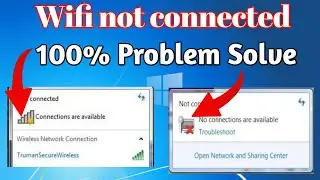 Wifi not connected | wifi icon not showing in windows | wifi drive missing | 100% problem solve