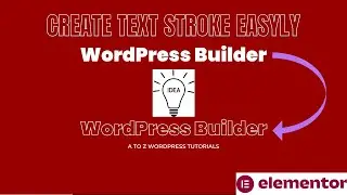 How To Create Text Stroke Effect Using Elementor or Elementor Pro