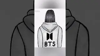 Easy BTS drawing #bts #btsarmy #btsdrawing #btsarmydrawing