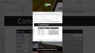 Como Juntar Textos no Excel #cursodeexceloficial