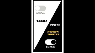 Python Tkinter - Toggle Switch Dark Light Mode 