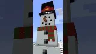 Building A Giant Snowman In Minecraft!