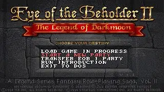 Eye of the Beholder II: The Legend of Darkmoon (PC/DOS) 