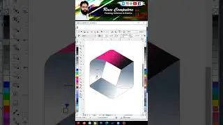 SQUARE GRAPHICS DESIGN ILLUSTRATION | COREL DRAW #shortvideo #shorts #shortsvideos