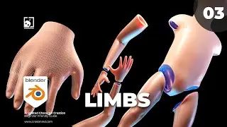 04. Modeling Hands, Arms and Legs - #blender #3d #cgi