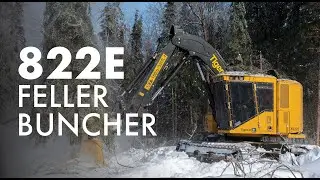 Tigercat 822E Feller Buncher in Quebec