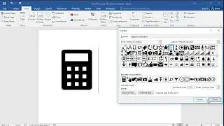 How to insert calculator symbol in word