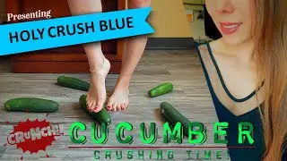 Feet food crush, cucumber with bear feet