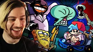 SO I MET SQUIDWARD TRICKY & WHITTY IN A TUX.. | Friday Night Funkin