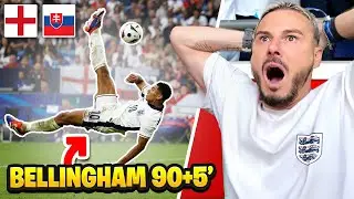 WATCHING JUDE BELLINGHAM SCORE A LAST MINUTE BICYCLE KICK!! *ENGLAND WIN* 😱⚽️🔥