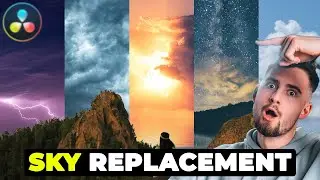 SKY REPLACEMENT fastest way in DaVinci Resolve 18 Tutorial